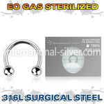 zcbeb horseshoes surgical steel 316l belly button