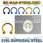 zcbetb sterilized pvd plating steel horseshoe two balls