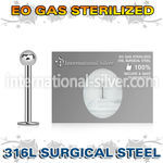 zlbb3 labrets lip rings surgical steel 316l labrets chin