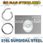 zsegh14 surgical steel segment hoop eo gas