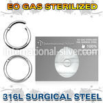 zsegh16 surgical steel segment hoop eo gas