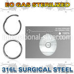 zsegh20 surgical steel segment hoop eo gas