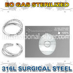 zsgsh12 sterilized steel hinged segment hoop plain twisted