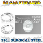 zsgsh8 sterilized steel hinged segment hoop double rings