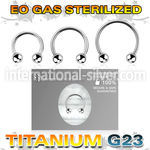 zucbeb4 sterilized titanium horseshoe 16g balls