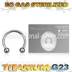zucbeb horseshoes titanium g23 implant grade belly button