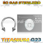 zucbecn horseshoes titanium g23 implant grade belly button