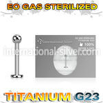 zulb25 titanium labret eo gas sterilized ball