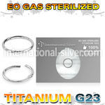 zusegh20 sterilized titanium hinged segment hoop 20g