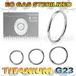 zusegh20 sterilized titanium hinged segment hoop 20g